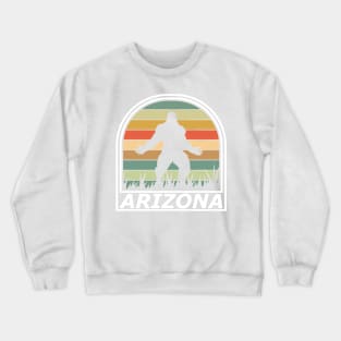 Bigfoot Sasquatch Arizona Sunset Yeti Crewneck Sweatshirt